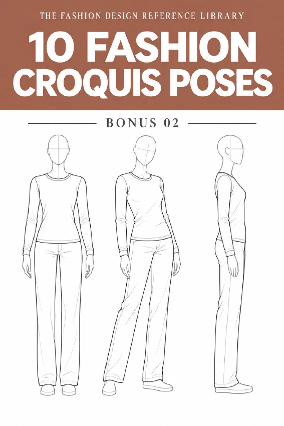 Fashion croquis poses